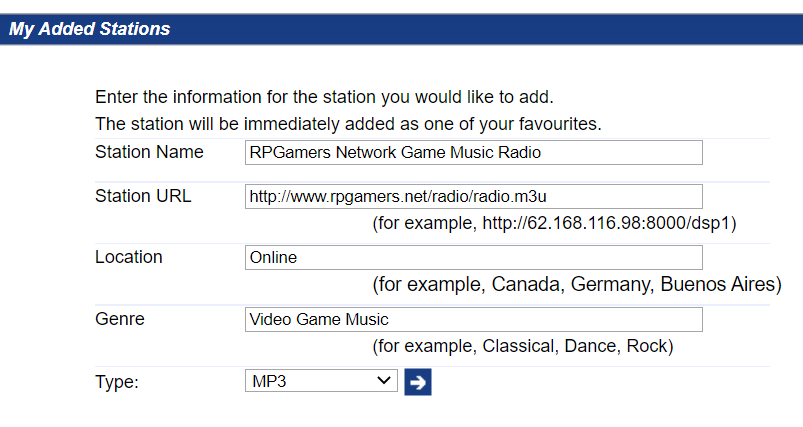 vTuner interface